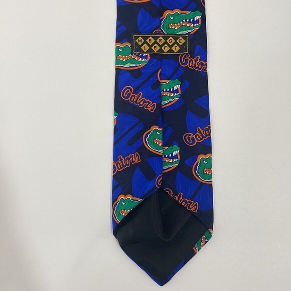Florida Gators Football Merge Left Orange Blue Neck Tie - Picture 6 of 16